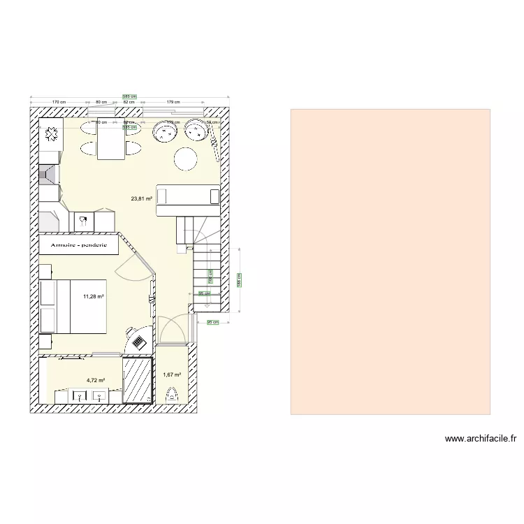 plan gite 2 duplex. Plan de 