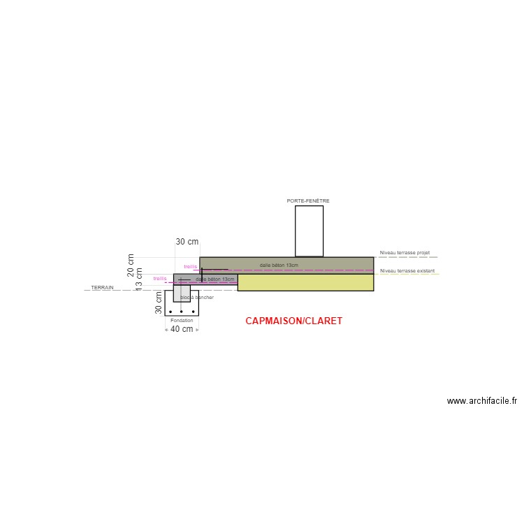 CLARET (coupe)2. Plan de 0 pièce et 0 m2