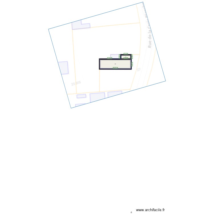 DORDIVES 2. Plan de 3 pièces et 165 m2