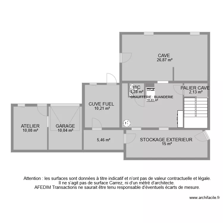 BI 7931 SOUS SOL . Plan de 