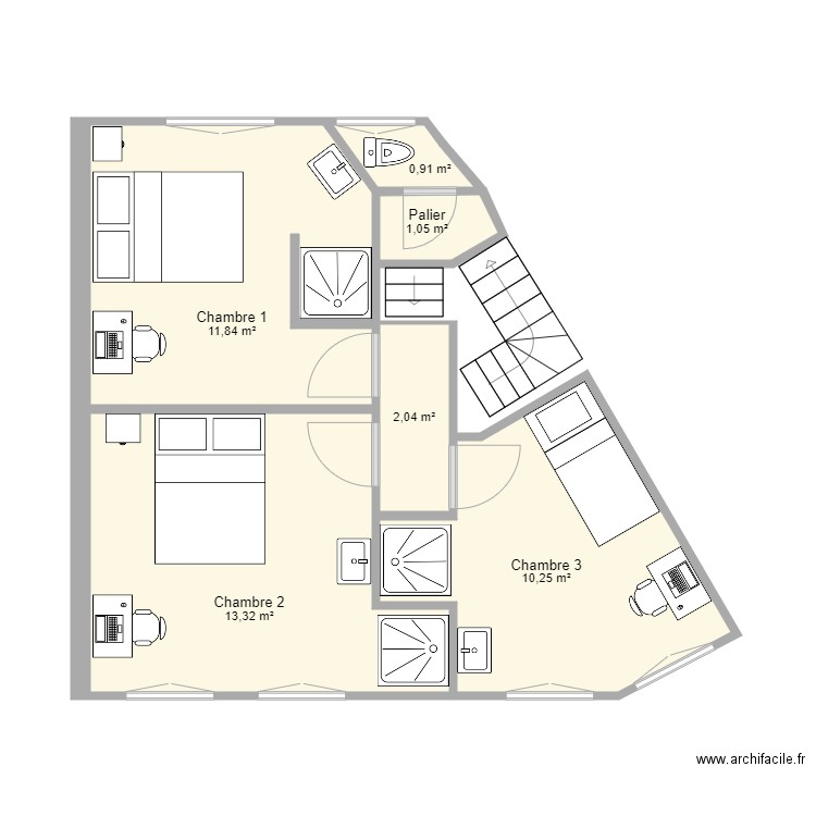 1ere etage Fontaine vColoc. Plan de 0 pièce et 0 m2