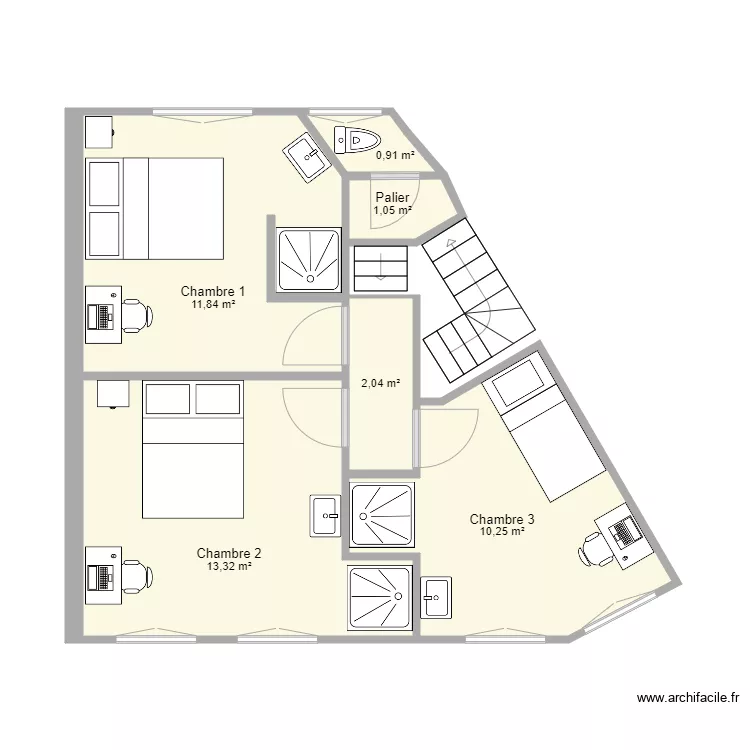 1ere etage Fontaine vColoc. Plan de 1ere etage Fontaine vColoc. Plan de