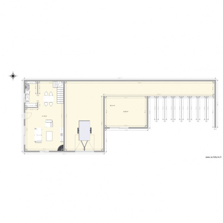 stabulation chevaux. Plan de 0 pièce et 0 m2
