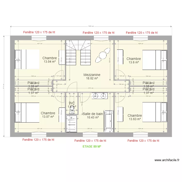 VELLUMYLUM LES AGEUX ETAGE 1. Plan de 