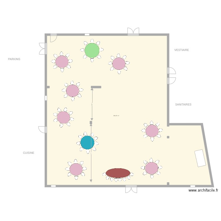 Domaine de Mahourat MELANIE ET LENY CONFIG HABITUEL. Plan de 1 pièce et 306 m2