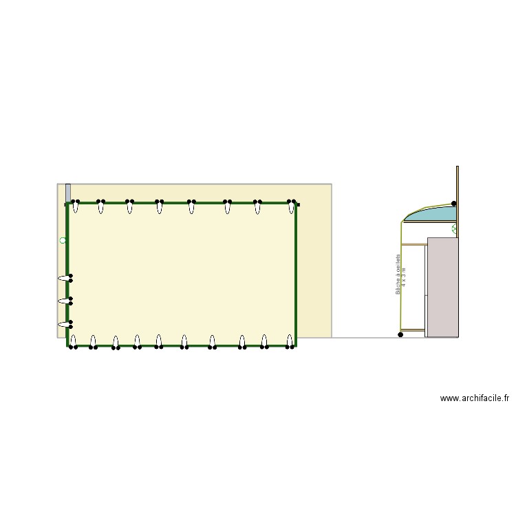 Mur Suzanne bâche. Plan de 0 pièce et 0 m2