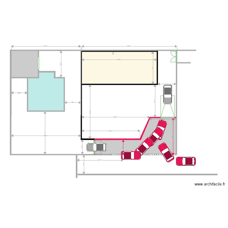 62 bis 2 projet implantation 5. Plan de 0 pièce et 0 m2