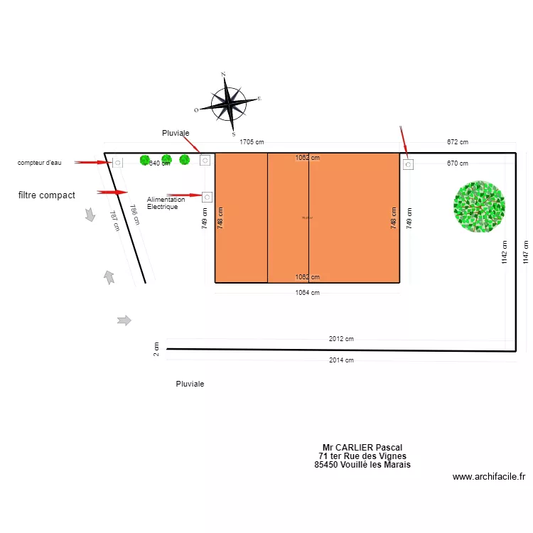 PLAN DE MASSE  Existant. Plan de 