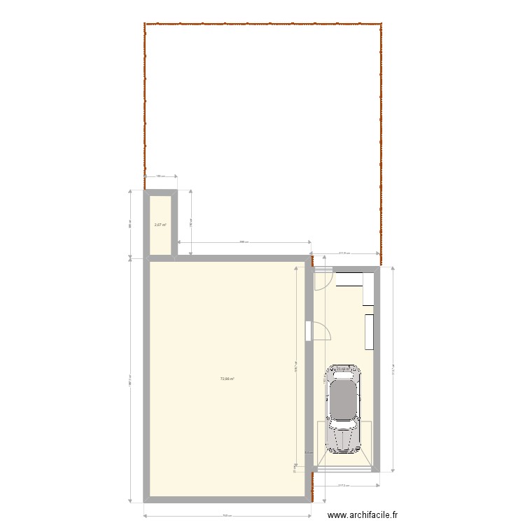 GARAGE FINAL 1. Plan de 3 pièces et 99 m2