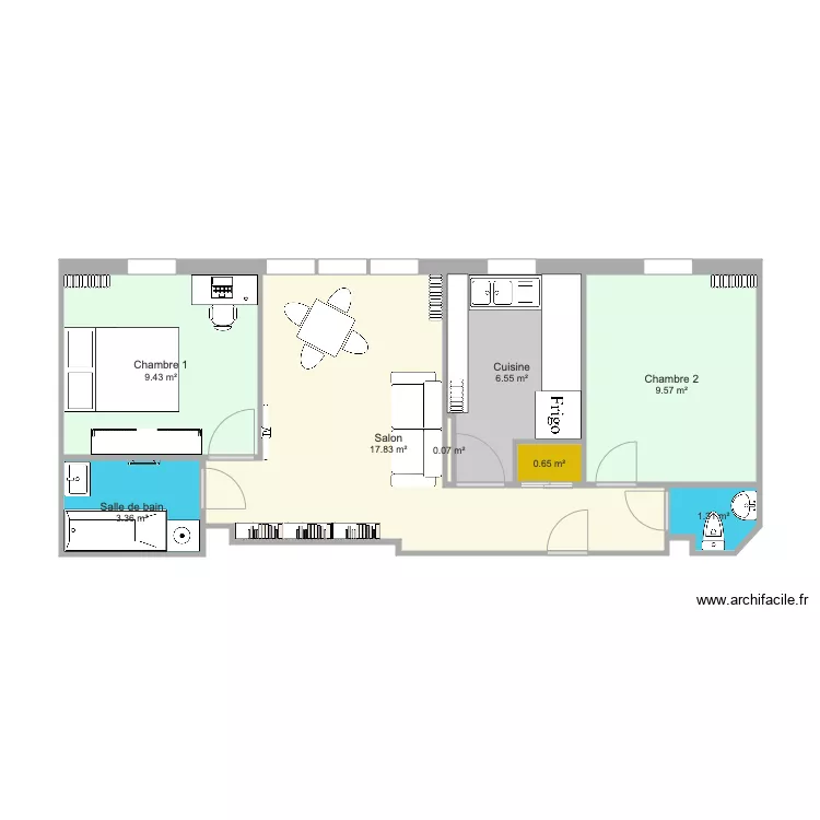 58 Elise Reclus après travaux v2. Plan de 58 Elise Reclus après travaux v2. Plan de