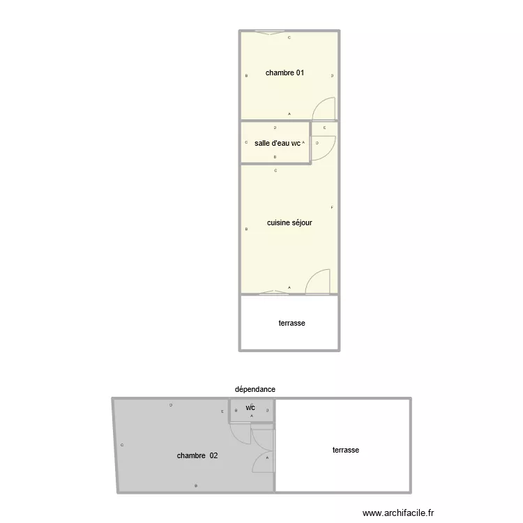 poirier pb 1182. Plan de 