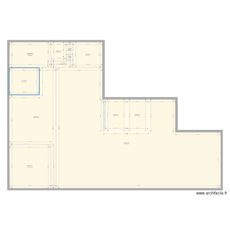 FOUETILLOUX 2. Plan de 11 pièces et 322 m2