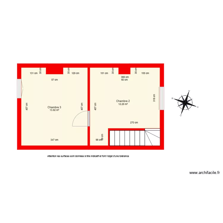 BI 4590 2eme &eacute;tage cot&eacute;. Plan de 