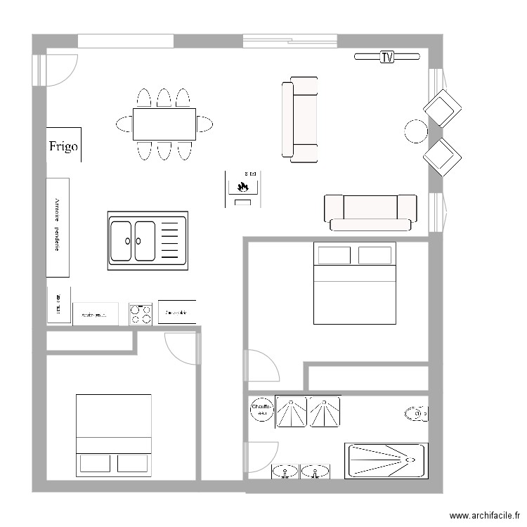 Chalet 3. Plan de 0 pièce et 0 m2