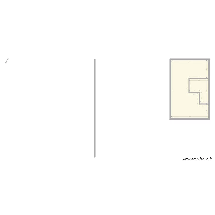 1er &eacute;tage jean jeau local. Plan de 