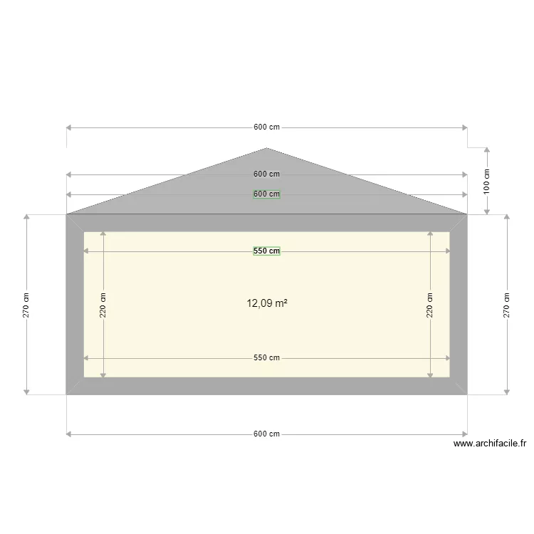 facade_porte+fen&ecirc;tre. Plan de 