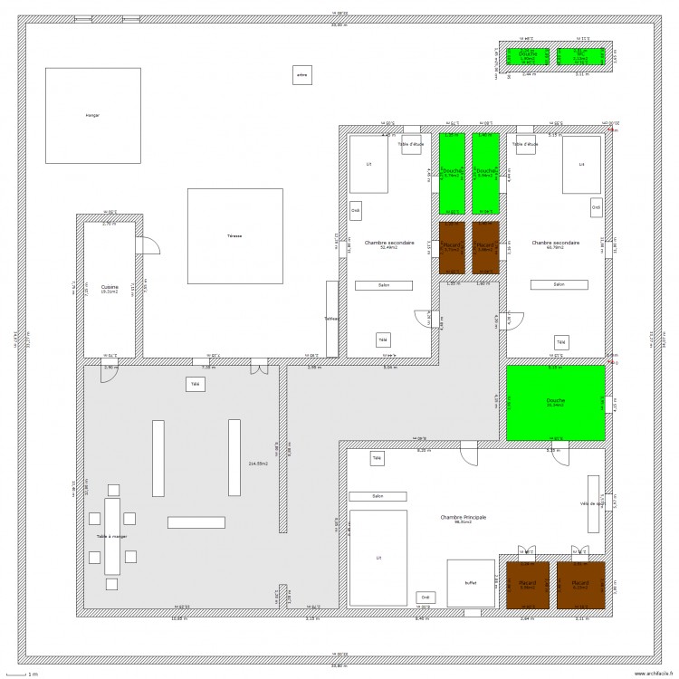 Villa de 3 chambres. Plan de 0 pièce et 0 m2