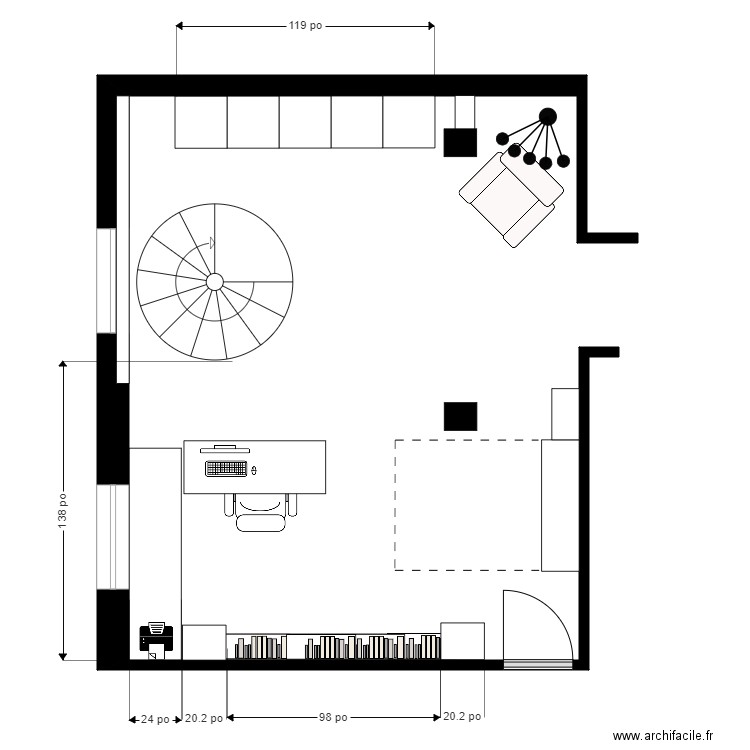 laflam ss1. Plan de 0 pièce et 0 m2
