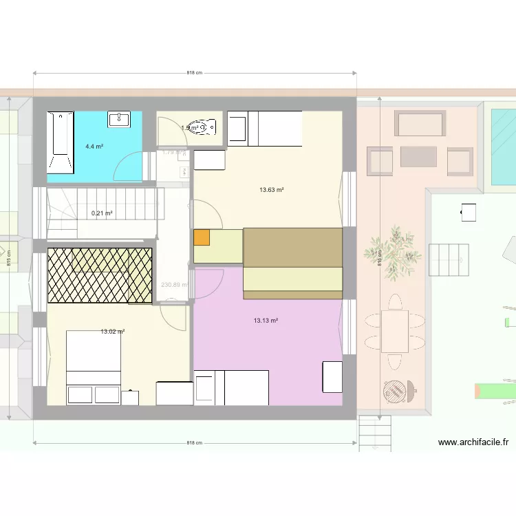 Projet 20201106 Etage cabane filet. Plan de 