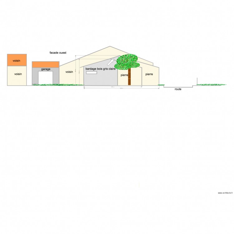 plan en coupe jardin 3. Plan de 0 pièce et 0 m2