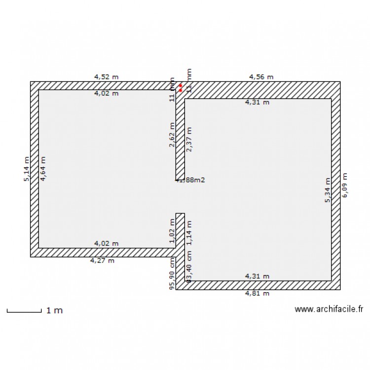 fromagerie. Plan de 0 pièce et 0 m2