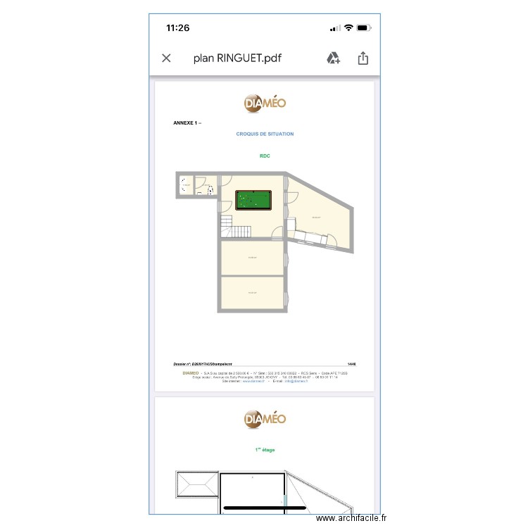 esnon. Plan de 0 pièce et 0 m2