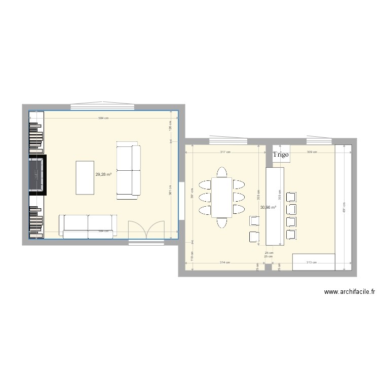 SALON. Plan de 0 pièce et 0 m2