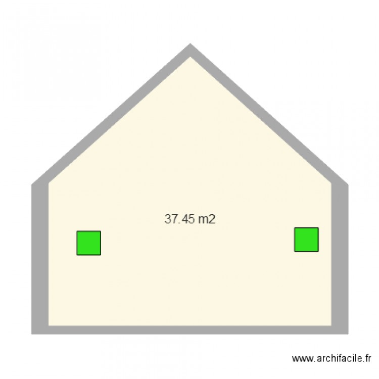 Grange Sermaise Pignon sud MUR 42. Plan de 0 pièce et 0 m2