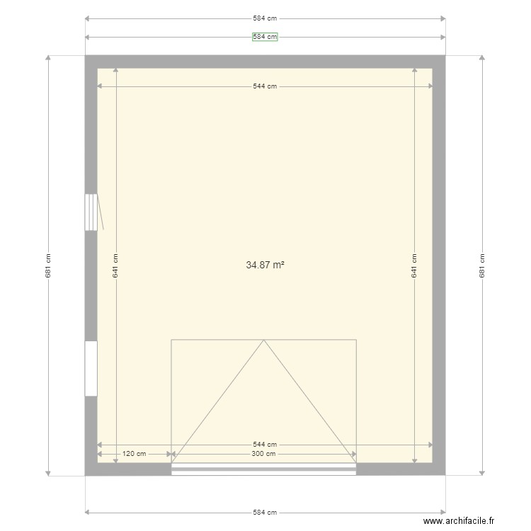 garage. Plan de 0 pièce et 0 m2