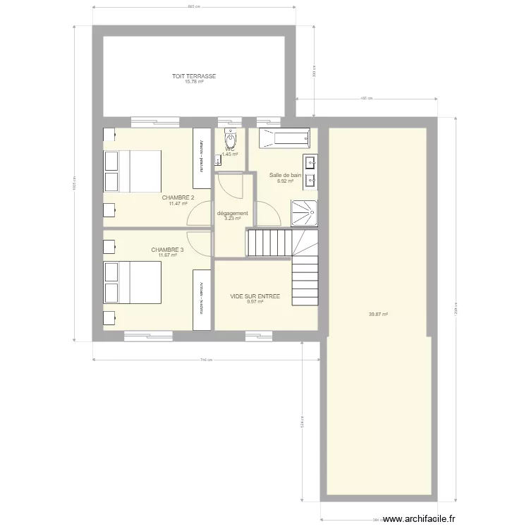 LAST CHANCE 3 etage. Plan de 