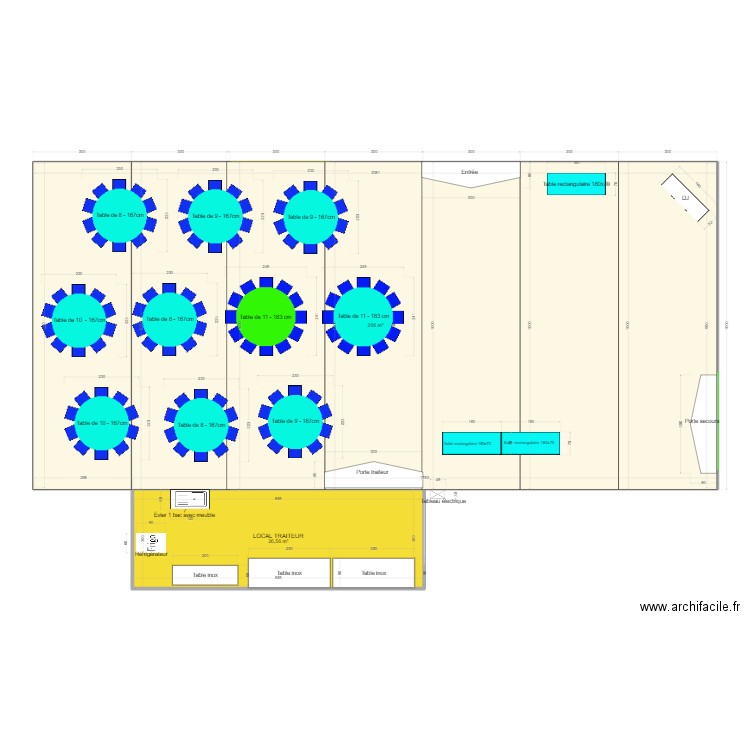 reception. Plan de 0 pièce et 0 m2