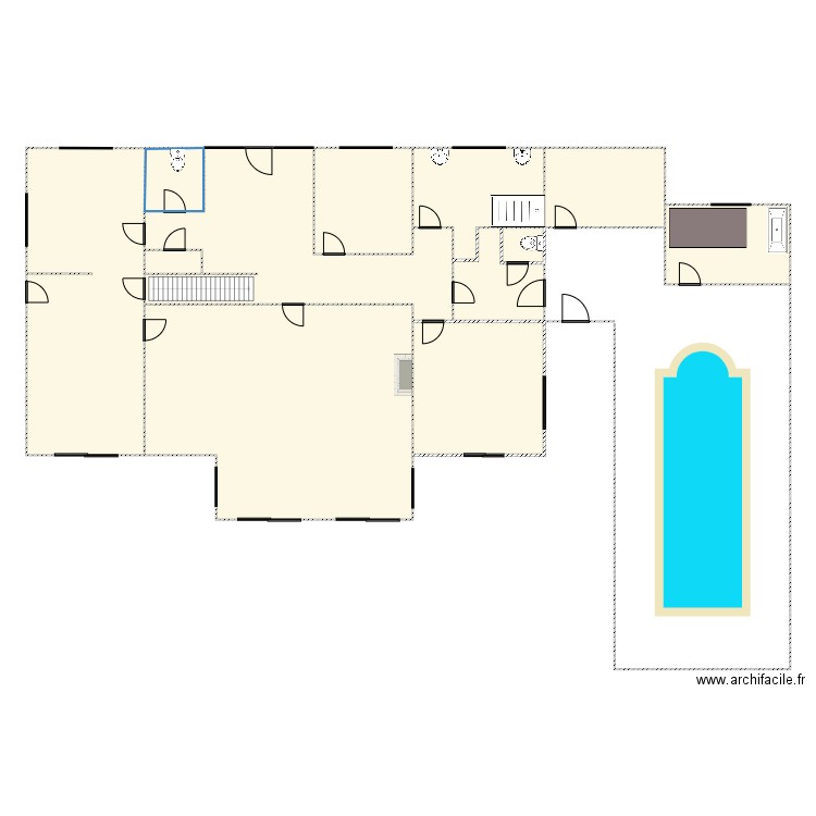 Maison de Pierre rez complet. Plan de 12 pièces et 273 m2