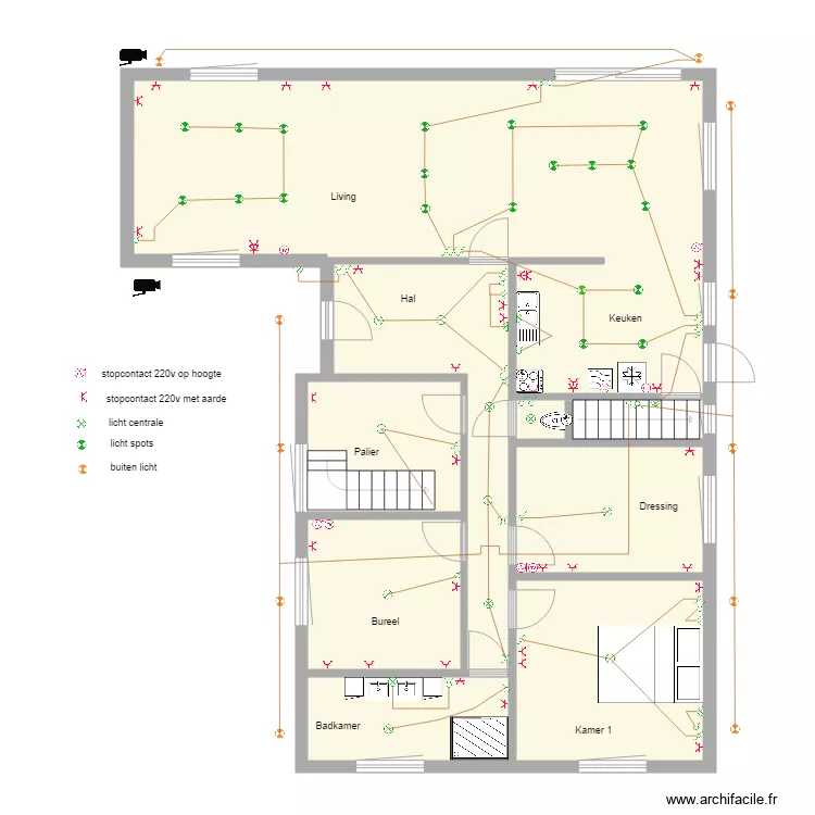 rez de chausse. Plan de 