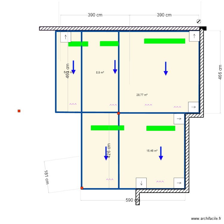 Isabel Nogueira V3_ Possible?. Plan de 4 pièces et 59 m2