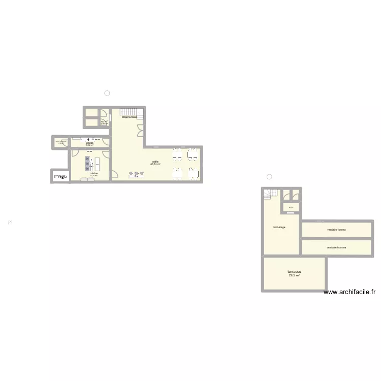 resto. Plan de 14 pièces et 186 m² resto. Plan de 14 pièces et 186 m²