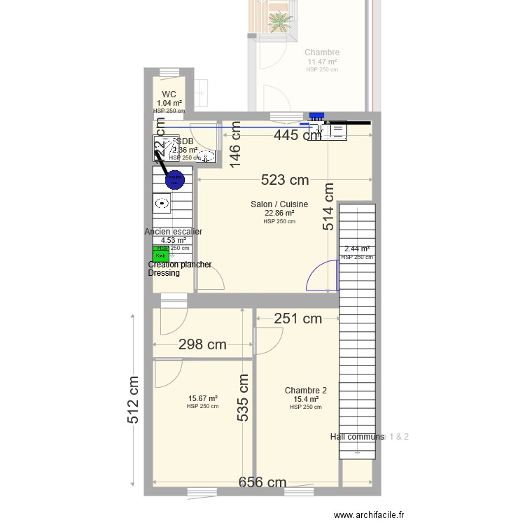 RDC. Plan de 0 pièce et 0 m2