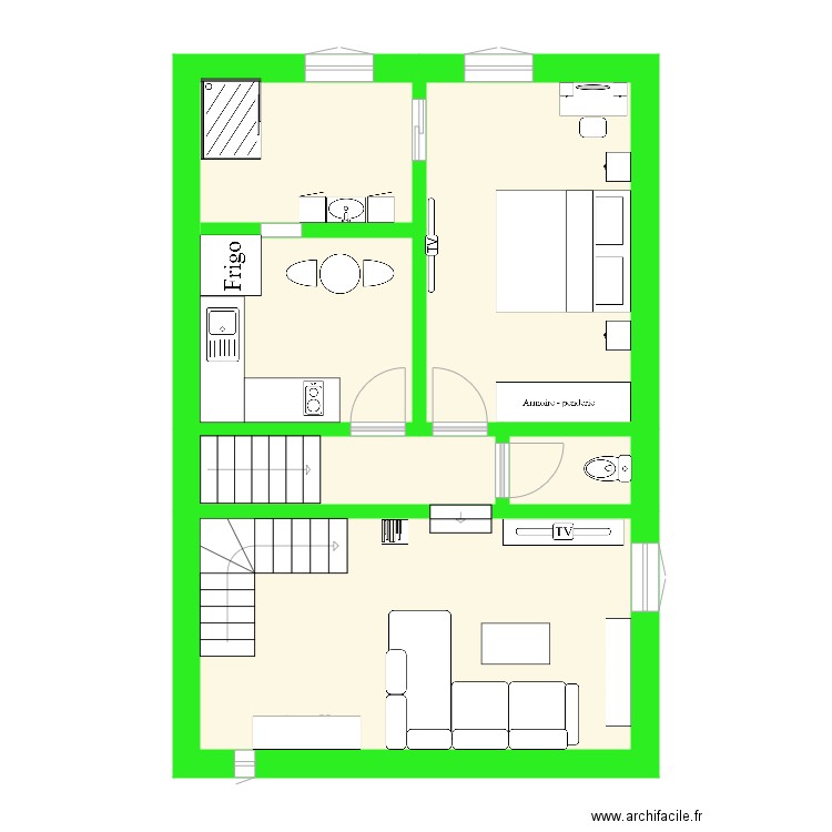 logement etage final. Plan de 0 pièce et 0 m2