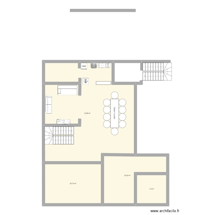 maison. Plan de 0 pièce et 0 m2