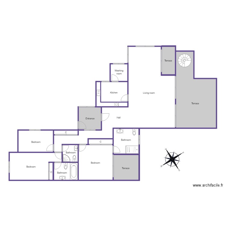 5034 V Atico calle Gigantes y Cabezudos. Plan de 0 pièce et 0 m2