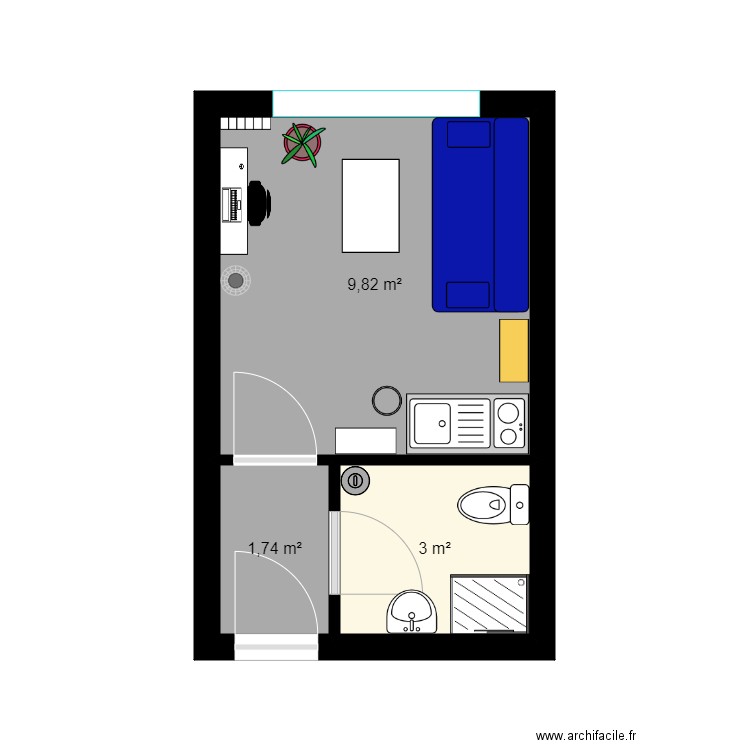 Plan aménagement appartement . Plan de 0 pièce et 0 m2
