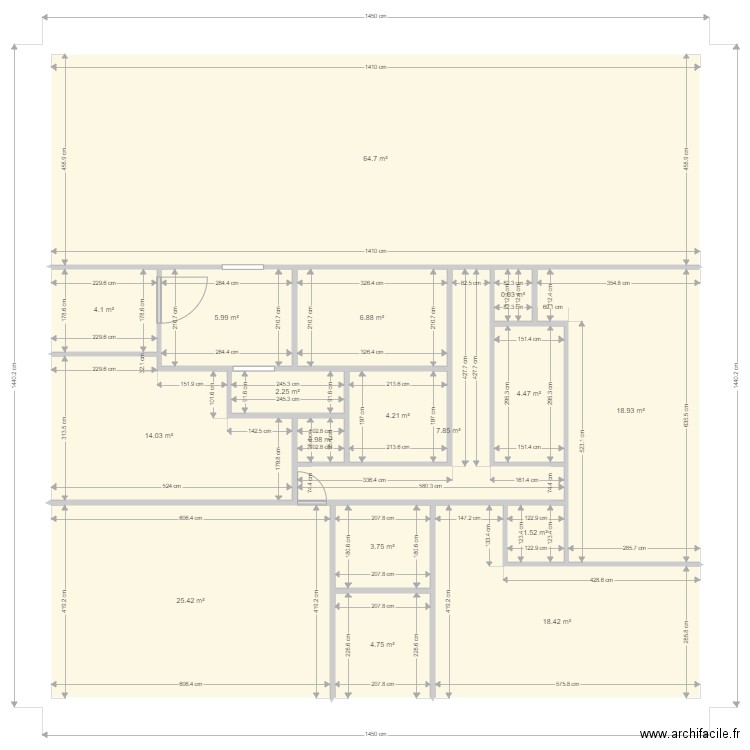 immeuble botanique 2. Plan de 0 pièce et 0 m2