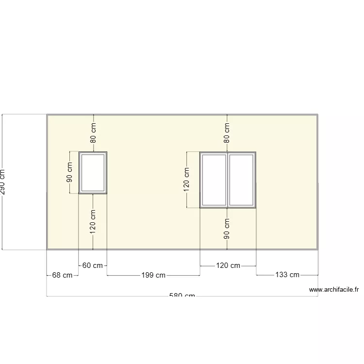 d&eacute;pendance 5. Plan de 