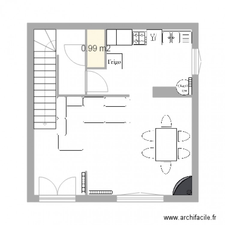 1er étage N7 modif 4. Plan de 0 pièce et 0 m2