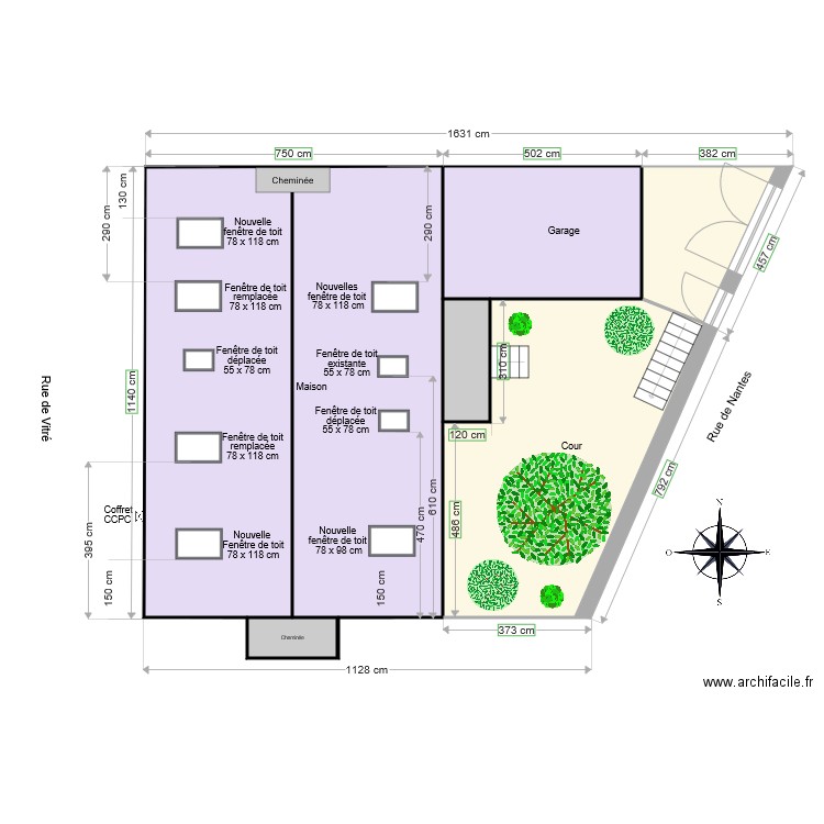 plan de masse v2. Plan de 0 pièce et 0 m2