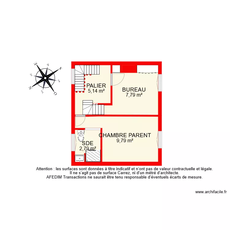 BI 7068 ETAGE. Plan de 