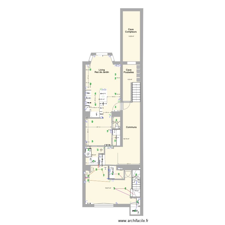 Marie José Rez jardin Studio 2e permis attestation élec. Plan de 0 pièce et 0 m2