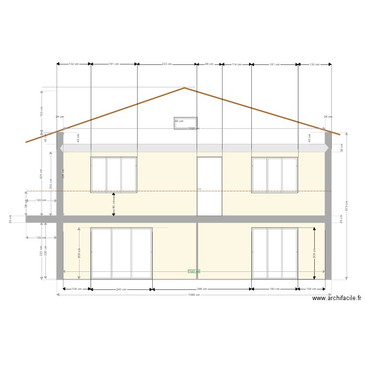 Vergisson Facade V2. Plan de 0 pièce et 0 m2