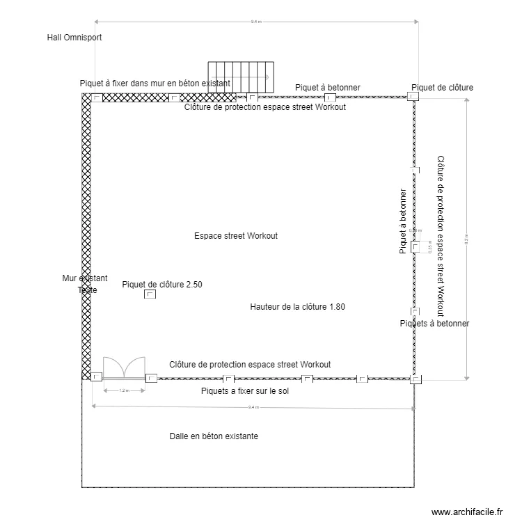 Projet Street Workout. Plan de 