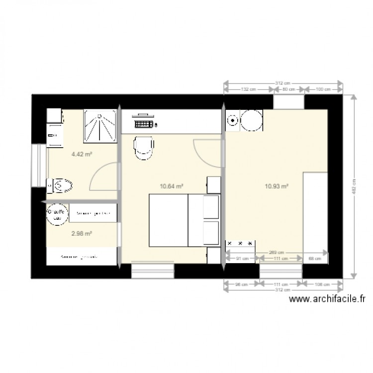 Garage mod 002. Plan de 0 pièce et 0 m2