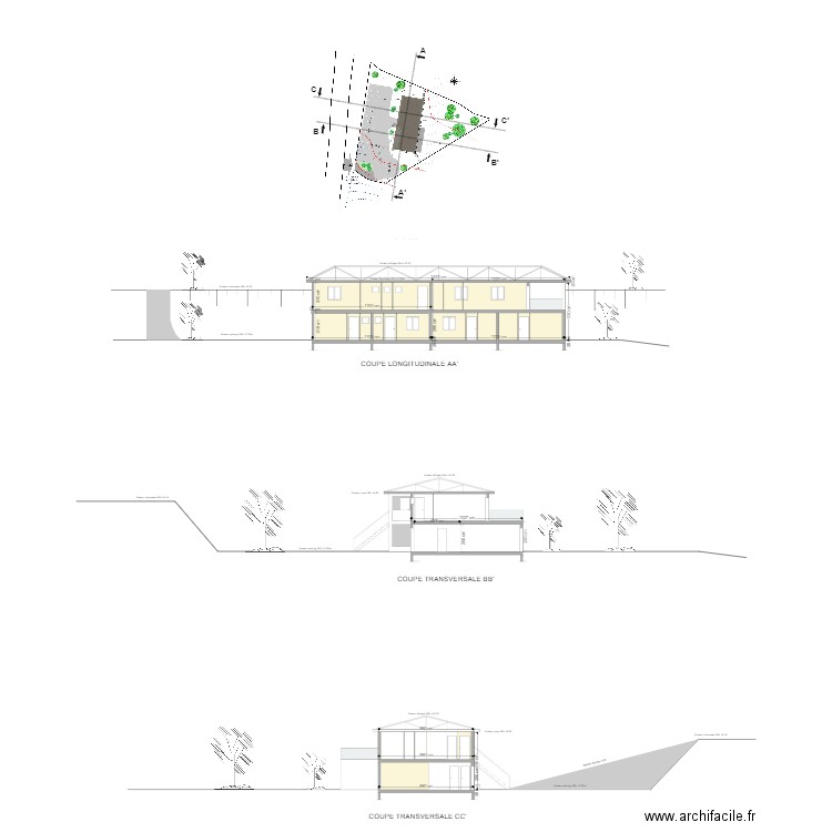 VIX COLLECTIF coupes. Plan de 0 pièce et 0 m2